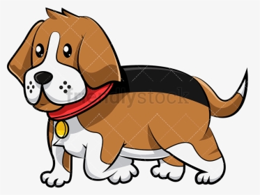 Dog Walking Beagle Vector Cartoon Clipart Transparent - Animals That Walk Cartoon, HD Png Download, Free Download