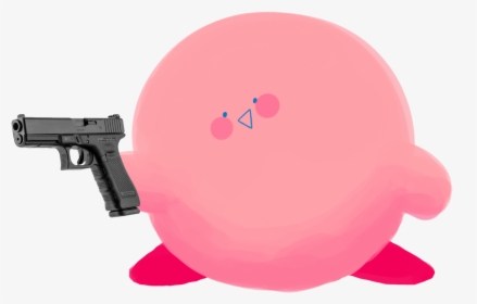 Derpy Kirby With Gun, HD Png Download, Free Download