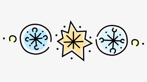 Vector Illustration Of Ice Crystal Snowflakes Snow - Crystal Vector, HD Png Download, Free Download