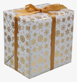 Lovly® Gift-wrapping Paper, 30cm, 200m, Glossy Ice - Gold And White Present Wrapping, HD Png Download, Free Download