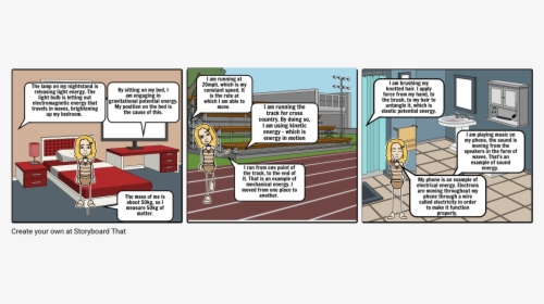 Comic Strip About Potential Energy, HD Png Download, Free Download