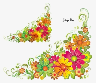 Transparent Cool Designs Png - Flower Border Clipart Png, Png Download, Free Download
