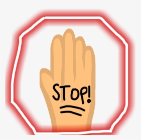 Stop,writen On Hand ✋✋✋✋ - Sign, HD Png Download, Free Download