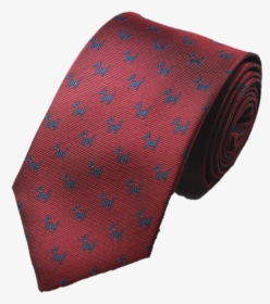 Red Necktie With Blue Dogs - Silk, HD Png Download, Free Download