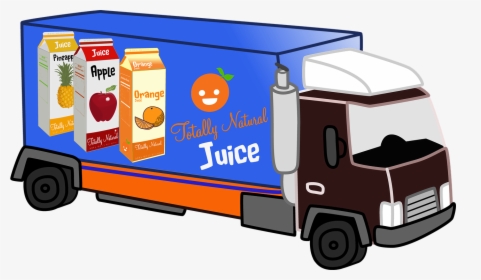 Camión De Reparto, Jugo, Naturales, Dieta, De Salud - Juice Delivery Truck, HD Png Download, Free Download