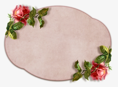 Vintage, Roses, Label, Transparent, Isolated, Empty, HD Png Download, Free Download