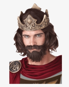 Brown Medieval King Wig - Medieval King, HD Png Download, Free Download
