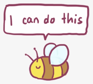 Bee Cutebee Cute Kawaii Icandothis Freetoedit - Cute Tumblr Stickers Png, Transparent Png, Free Download