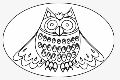 Coloring Svg Owl, HD Png Download, Free Download
