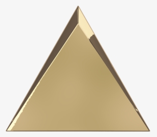 Metallic Gold Triangle , Png Download - Gold Triangle Png, Transparent Png, Free Download