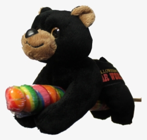 Lollyplush Black Bear - Teddy Bear, HD Png Download, Free Download