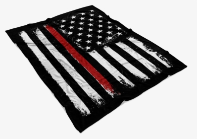 Distressed Thin Red Line Stars And Stripes Fleece Blanket - Stock Exchange, HD Png Download, Free Download