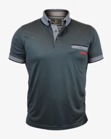 Guinness Grey Premium Polo With Woven Collar And Pocket - Polo Shirt, HD Png Download, Free Download