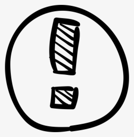 Sketch Exclamation Icon Png, Transparent Png, Free Download