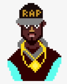 Rapper Character Pixel Art, HD Png Download, Free Download
