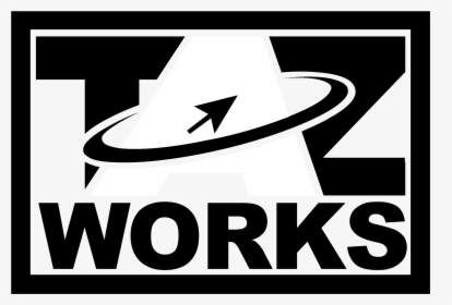 Taz Works Logo Black And White - Graphic Design, HD Png Download, Free Download