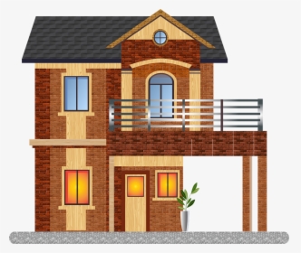 Brick House, Architecture, Two Story House, House - Two Story House Png, Transparent Png, Free Download