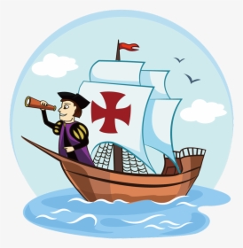 Sa Food Bank On Twitter - Christopher Columbus Sailing Clipart, HD Png Download, Free Download
