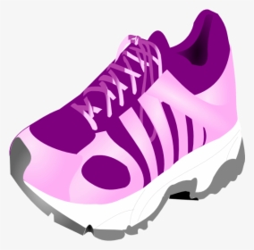 Tennis Shoe Running Shoe Clip Art At Vector Clip Art - Tennis Shoe Shoe Clip Art, HD Png Download, Free Download