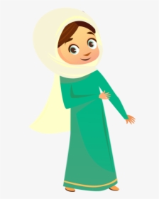 Muslim Girl Character Eid - Eid Al-fitr, HD Png Download, Free Download