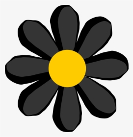 Black Flower - Black Flower Clipart, HD Png Download, Free Download