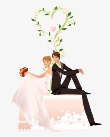 #wedding #couple #bride #love #feeling #feels #sitting, HD Png Download, Free Download