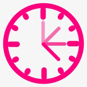Transparent Clock Clipart Png - Pink Clock Clipart, Png Download, Free Download