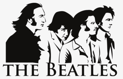 Beatles Vector V1 By Katala-d4jzl3q - Beatles Black And White Drawing, HD Png Download, Free Download