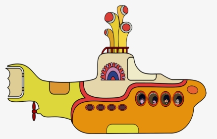 Transparent Yellow Submarine Clipart - Yellow Submarine Beatles Vector, HD Png Download, Free Download