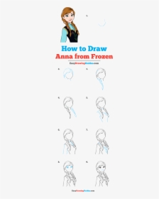 How To Draw Anna From Frozen - Baby Deer Drawing Easy Step By Step, HD Png Download, Free Download