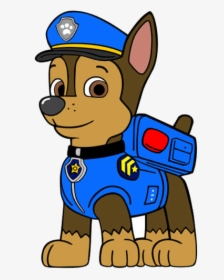 Paw Patrol Chase Silhouette At Free For Personal Transparent - Chase Paw Patrol Clipart, HD Png Download, Free Download