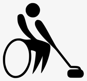 Transparent Wheelchair Silhouette Png - Clipart Wheelchair Curling, Png Download, Free Download
