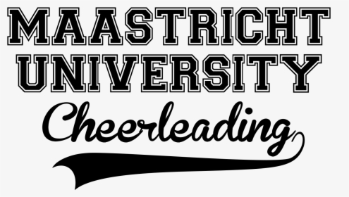 Clip Art Cheerleader Font - Maastricht University Cheerleading, HD Png Download, Free Download