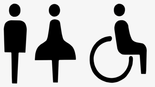 Figures, Symbols, Man, Woman, Wheelchair, Inclusion, HD Png Download, Free Download