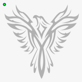 Phoenix Rising Black And White, HD Png Download, Free Download
