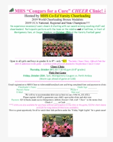 Mhs Cheer Clinic 2019 - Graphics, HD Png Download, Free Download