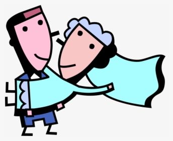 Bride And Groom Celebrate Vector Image Illustration, HD Png Download, Free Download