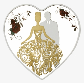 Transparent Groom Png - Bride And Groom Silhouette Silver, Png Download, Free Download