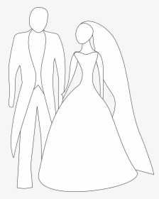 Bride Groom Couple Free Photo - Bride And Groom Clipart, HD Png Download, Free Download
