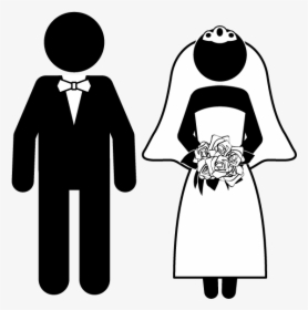 Bride And Groom Icon Png , Png Download - Groom And Bride Icon, Transparent Png, Free Download