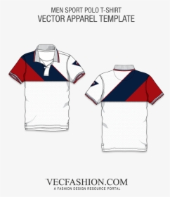 White Sport Polo Shirt Apparel Template - Men Polo Shirt Template, HD Png Download, Free Download
