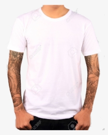White T Shirt Template Model, HD Png Download, Free Download