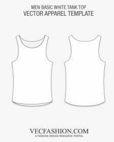 Basic White Tank Top Vector Template - T Shirt Tanktop Vector, HD Png Download, Free Download