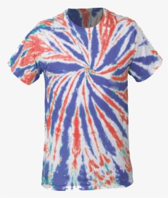 Multi Color Tie Dye Tee Red/white/blue Xl - Active Shirt, HD Png Download, Free Download