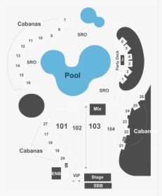 Talking Stick Resort Cabana Map, HD Png Download, Free Download