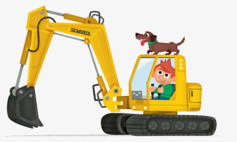 Excavator Free Download Image Clipart - Animated Excavator Cartoon Png, Transparent Png, Free Download