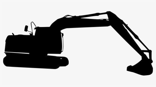 Excavator Silhouette Png, Transparent Png, Free Download