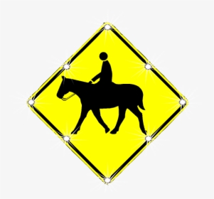 Horse Crossing Sign, HD Png Download, Free Download