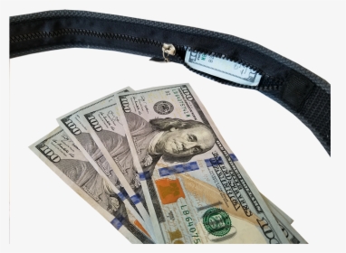Travel Security Belt- Hidden Money Pouch - 100 Us Dollar, HD Png Download, Free Download