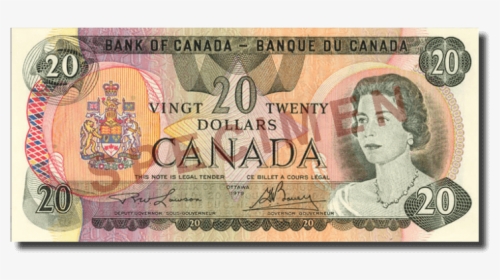 Canadian Bank Note - Canada 20 Dollars, HD Png Download, Free Download